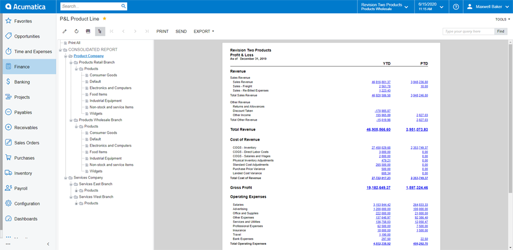 Acumatica Analytics Reporting Manager (ARM) 2